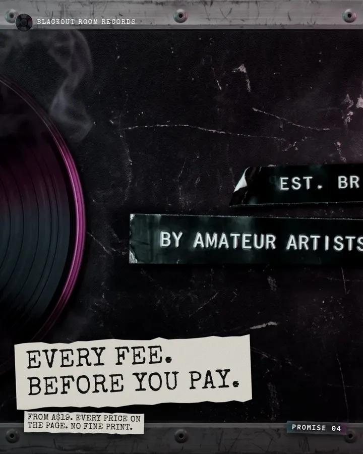 Every fee before you pay. From A$19. Every price on the page. No fine print.